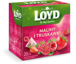 Herbatka owocowa LOYD Malina i Truskawka 20 torebek