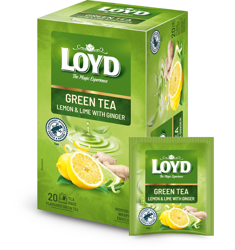 ZIELONA Z CYTRYNĄ, IMBIREM LOYD